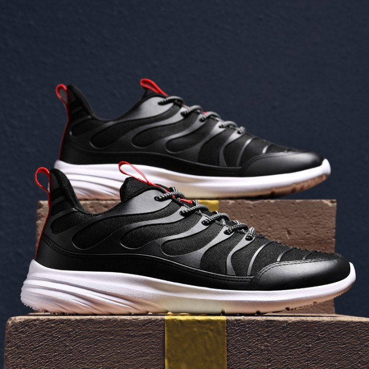 Men's Outdoor Sports Mesh Breathable Running Shoes - Black